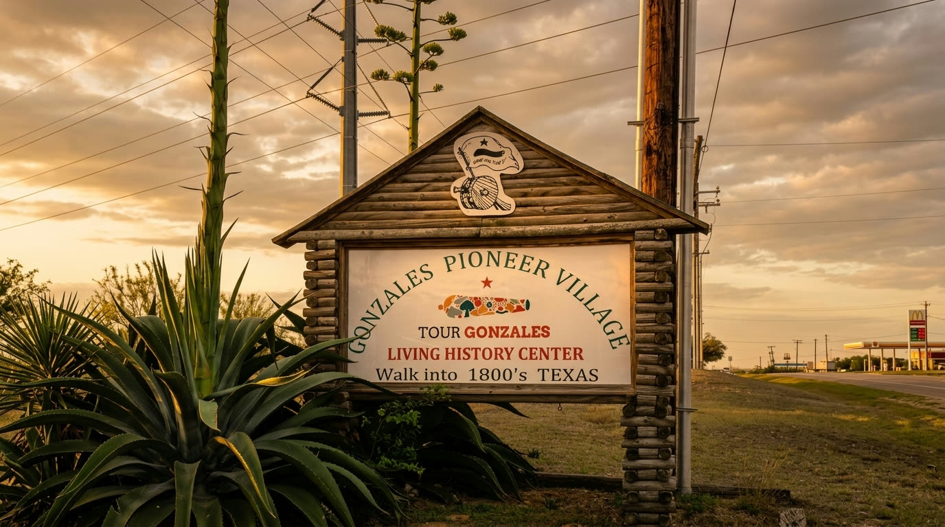 Pioneer Village Living History Center in Gonzales, Texas